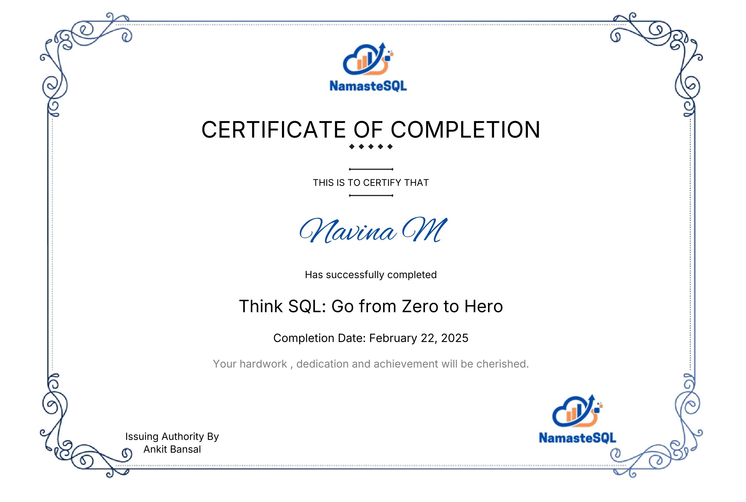 SQL (Namaste SQL)